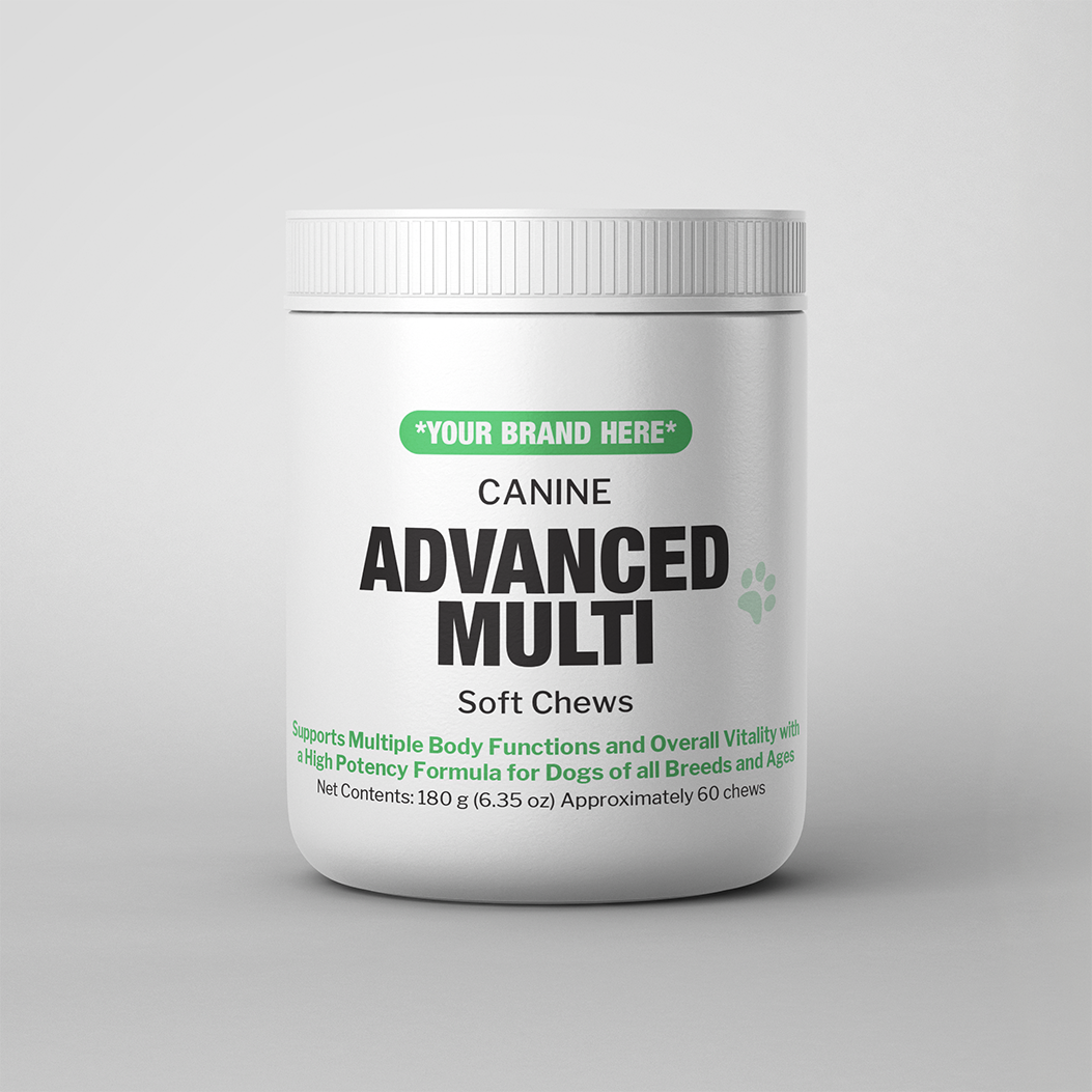 white label canine advanced multi soft chew
