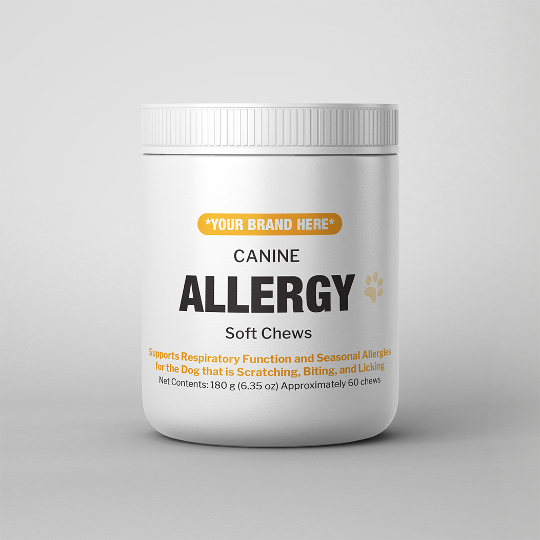 white label canine allergy soft chew