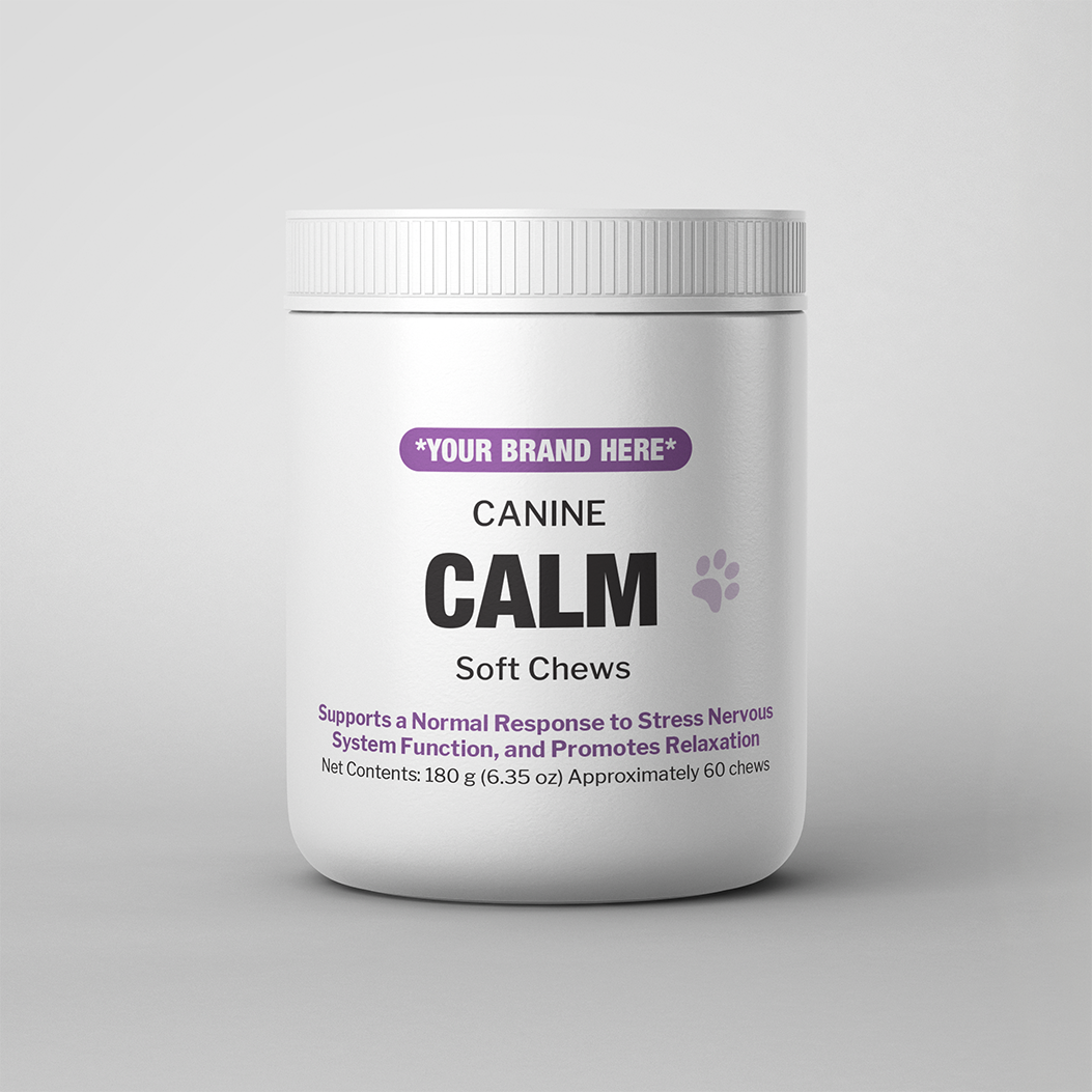 White label canine calm soft chew