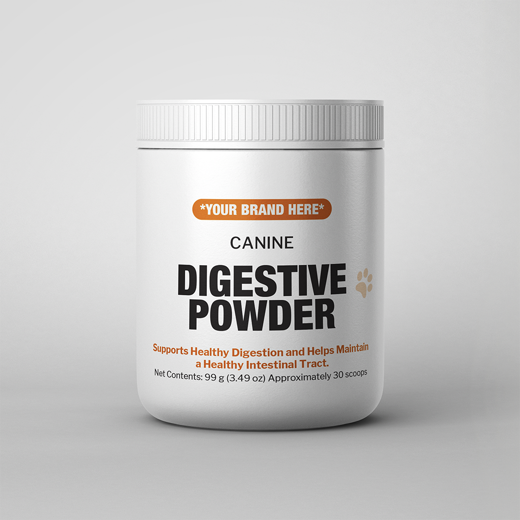 white label canine digestive powder