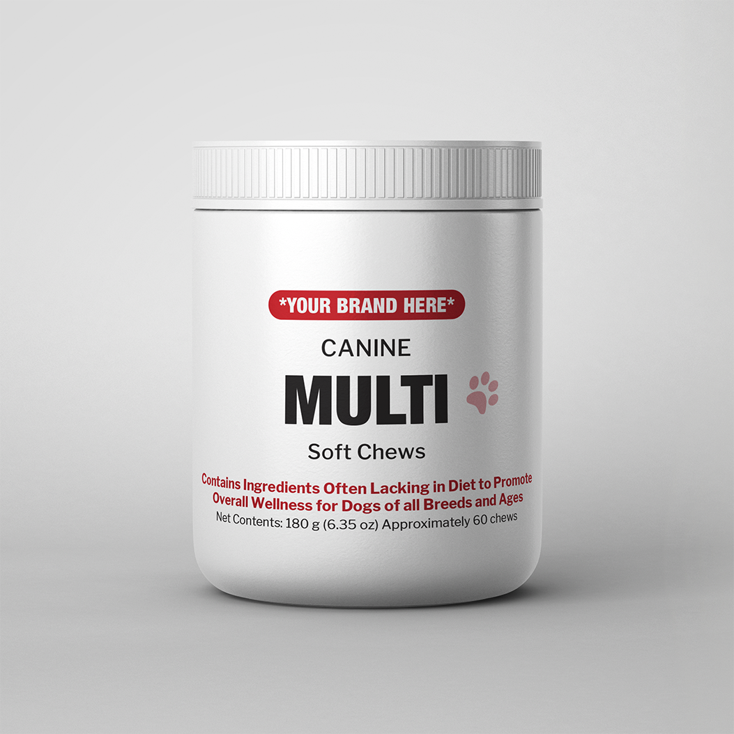 white label canine multi soft chew
